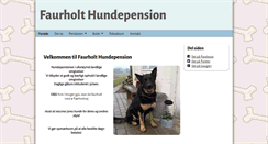 Desktop Screenshot of faurholt-hundepension.dk