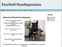 Tablet Screenshot of faurholt-hundepension.dk